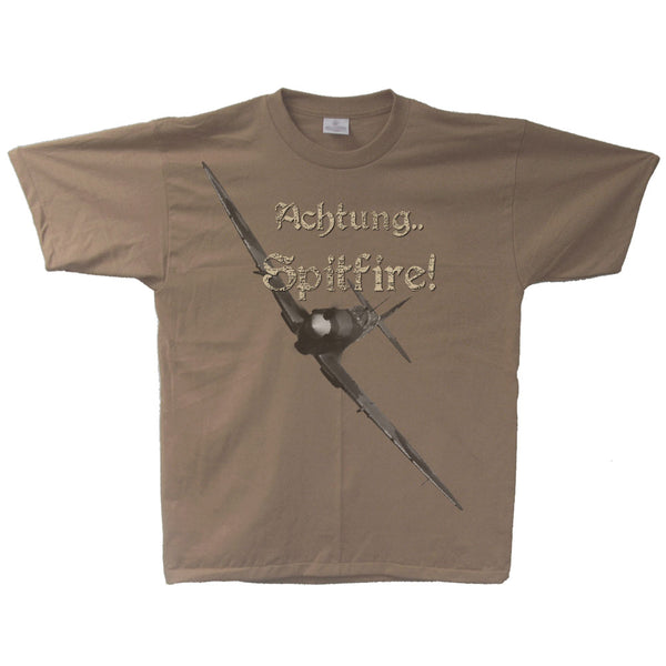 Achtung Spitfire Adult Tee SAND (clearance)