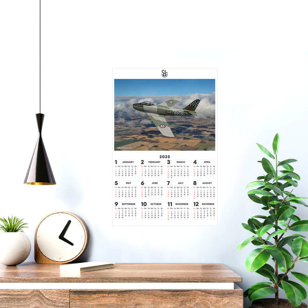 Canadair F-86 Sabre 2025 Wall Calendar