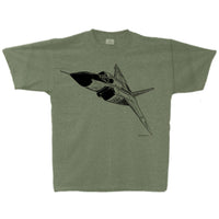 Avro Arrow Sketch Adult T-shirt military green heather