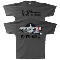 B-17 Flying Fortress Adult T-shirt charcoal