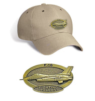 F-16 Falcon Brass Cap Tan