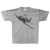 F4U Corsair Sketch Adult T-shirt