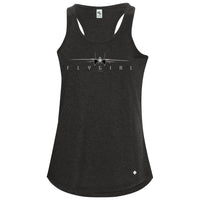 Ladies Fly Girl F-14 Tomcat Tank Charcoal Heather